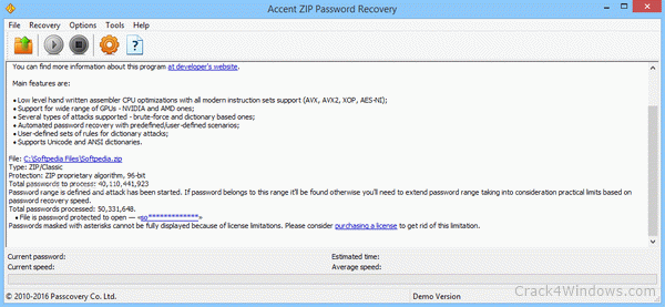 Accent Password Recovery Keygen