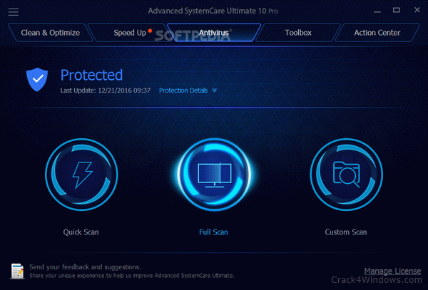 advanced systemcare ultimate 10 key 2019