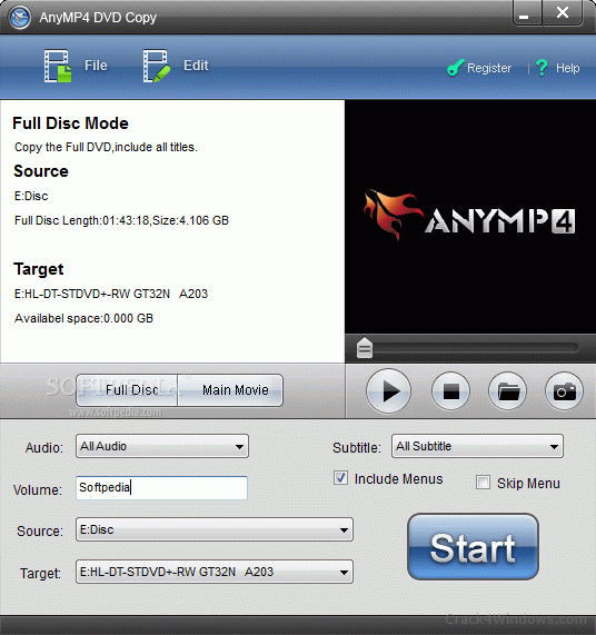 AnyMP4 DVD Creator 7.3.6 download the last version for mac