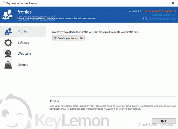 keylemon control center license key