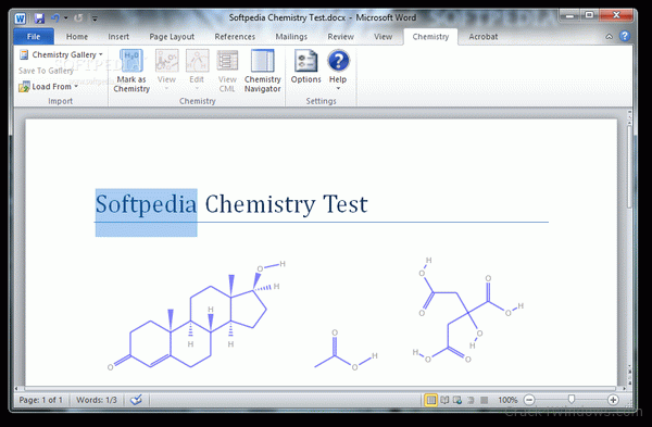 chemistry add in for word 2016