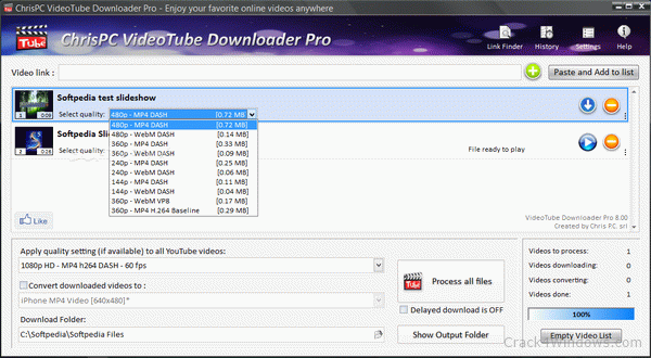 download the new ChrisPC VideoTube Downloader Pro 14.23.0616