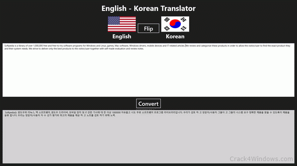 spoken english to korean translator