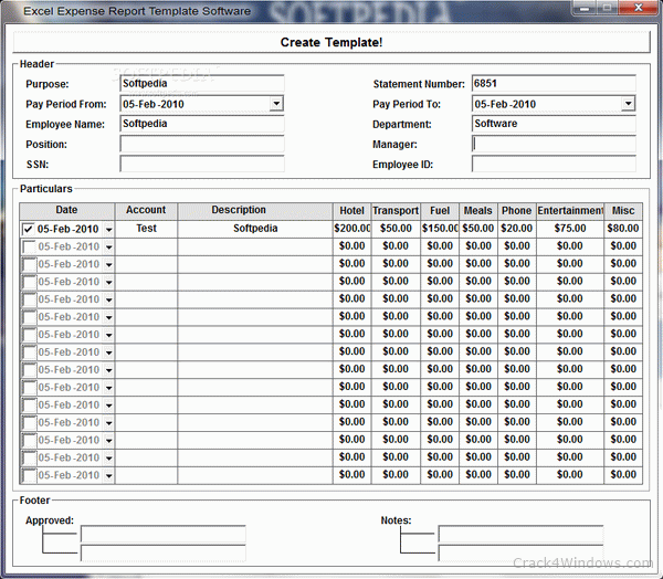 How To Crack Excel Expense Report Template Software