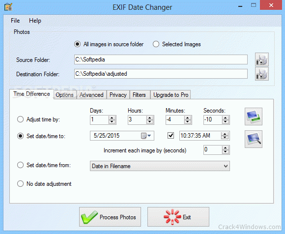 exif date changer windows 7