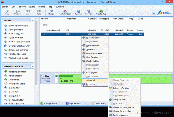 aomei partition assistant pro.