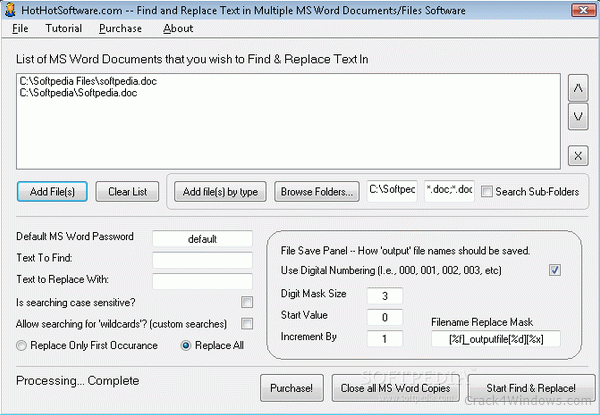 Find And Replace Text In Multiple Files Tool