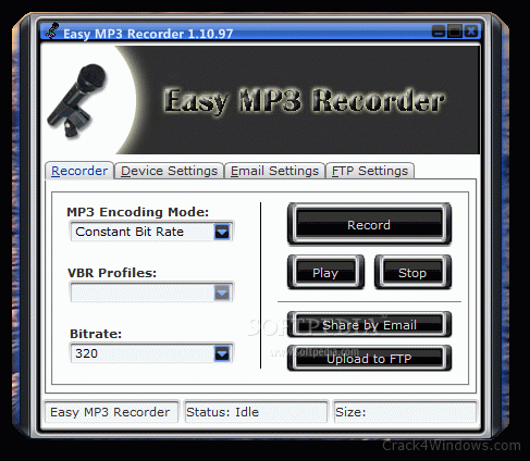 mp3 audio recorder serial number