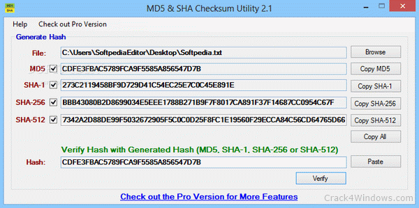 md5 checksum tool windows 7