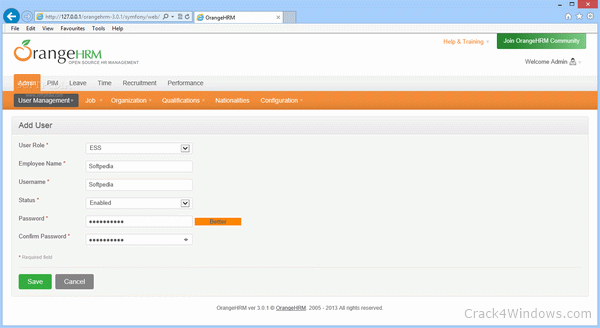 download orangehrm software