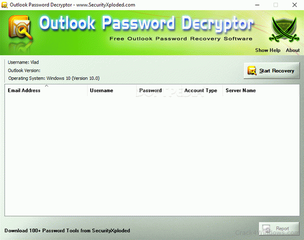 outlook password decryptor review