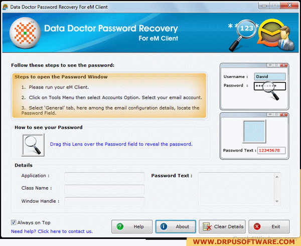 email password recovery software free download