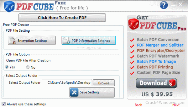pdf creator for windows 95
