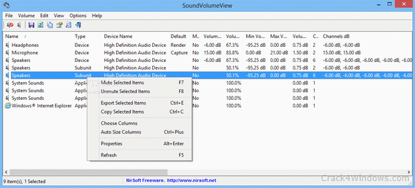 download the new SoundVolumeView 2.43