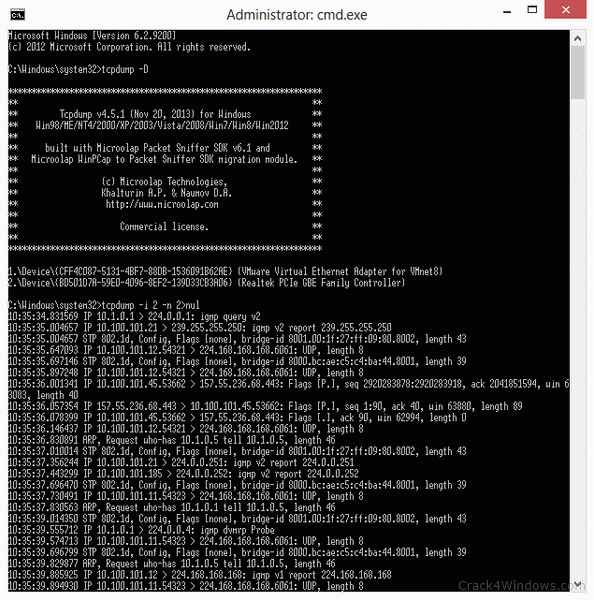 raspberry pi install tcpdump