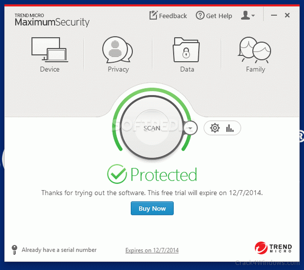 trend micro security serial number