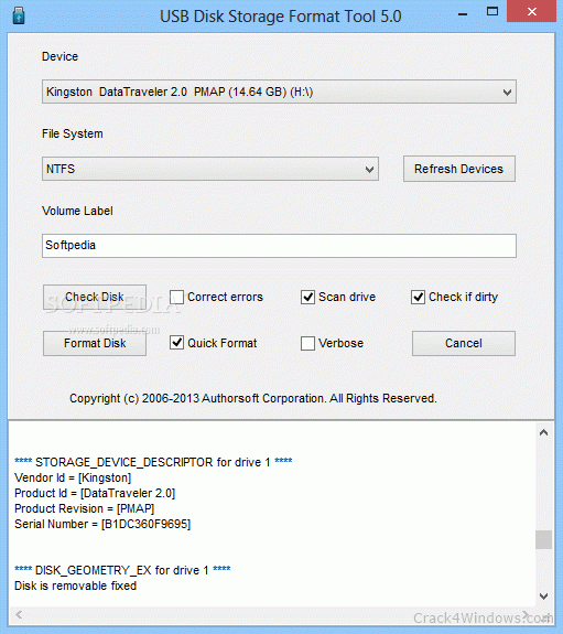 Usb Flash Drive Format Tool Ufix-Ii Download
