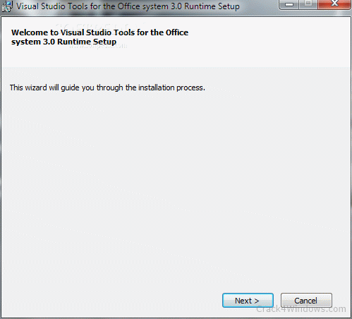 microsoft visual studio for office runtime download
