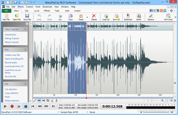 wavepad audio editing software download