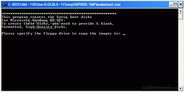 how to create a windows xp boot disk
