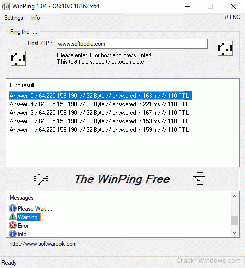 download the new version for apple WinPing 2.55