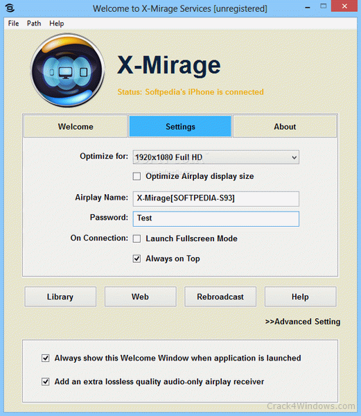 x mirage free register